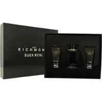 John Richmond Set : Black Metal Natural Duschgel 50ml, Körperlotion 50ml, EdP 100ml