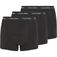 Calvin Klein Trunk "CK Trunk 3PK", Herren, Gr. M, 3 Stk., schwarz, Obermaterial: 95% Baumwolle, 5% Elasthan, UNDERWEAR, Unterhosen Trunk, in uni schwarz mit Logoschriftzug, Topseller