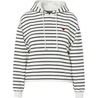 Pieces Chilli Stripes Kapuzenpullover