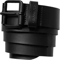 Carhartt WIP - Gürtel aus Leder - Script Belt Black / Black für Herren aus Leder - Größe M - schwarz