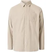 KnowledgeCotton Apparel Hemd Knowledge Cotton Apparel Men Regular Fit Corduroy Shirt Light Feather Gray-S