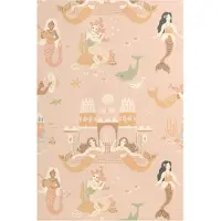 Majvillan Tapete Kinderzimmer, Mermaid Reef, Sweet Pink, Kindertapete