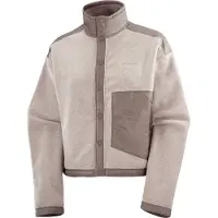 Salomon Damen Chroma Fleece Jacke (Größe M, beige)