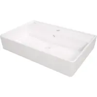 Deante Keramik-waschtischplatte/waschbecken Mit Hahnloch 61x41 Cm