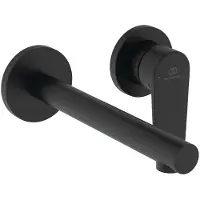 Ideal standard Ceralife O Wand-Waschtischarmatur, UP, Ausladung 180mm, BE019XG, Farbe: Silk Black
