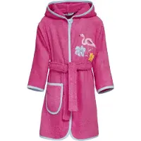 Playshoes Frottee-Bademantel Flamingo in Pink | Gr.: 122/128