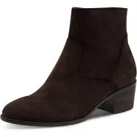 Tamaris Damen Leder Stiefelette mit Reißverschluss Größe 40, Absatzhöhe ca. 3,5 cm