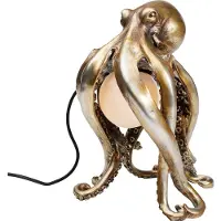 Kare Tischlampe Animal Octopus, messing / gold, für Wohn- / Esszimmer, Kunststoff, Tischlampe