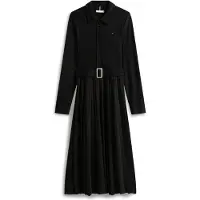 Tommy Hilfiger Hemdkleid WW0WW48398 Schwarz Regular Fit