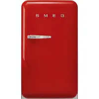Smeg FAB10RRD6 Stand-Kühlschrank Rechtsanschlag Rot 50s Style 2025 Modell,