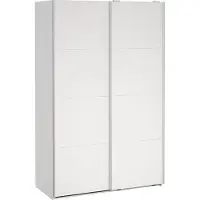 Ebuy24 Bergamo Schiebetürenschrank 2 Türen 140x220cm weiß.