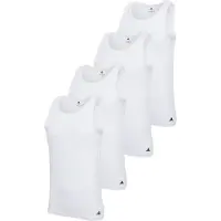 Adidas Herren Unterhemden, 4er Pack - Tank Top, Active Flex Cotton, ärmellos, einfarbig