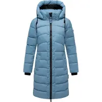 MARIKOO Winterjacke "Kaltnäschen" mit abnehmbarer Kapuze und hochschließendem Kragen