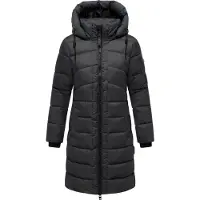 MARIKOO Winterjacke "Kaltnäschen" mit abnehmbarer Kapuze und hochschließendem Kragen
