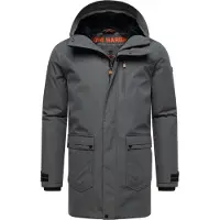 STONE HARBOUR Wintermantel "Netaan XX" Herren Kurzmantel mit kuscheliger Kapuze