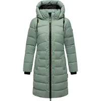 MARIKOO Winterjacke "Kaltnäschen" mit abnehmbarer Kapuze und hochschließendem Kragen