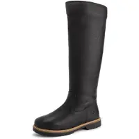 Travelin' Leder-Stiefel "Dyreborg" in Schwarz - 37