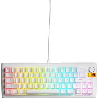 Glorious GMMK 3 HE 65 % Custom Gaming-Tastatur - Pre-Built, ANSI (US), Fox HE Switches, weiss