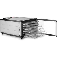 Lacor - Food Dehydrator Pro 600 W. Abnehmbare Tabletts (6). Kristalltür mit magnetischem Verschluss. Bedienfeld mit Temperaturführer. BPA frei