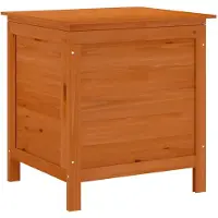 vidaXL Gartentruhe Braun 50x49x56,5 cm Massivholz Tanne