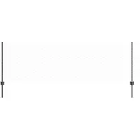 vidaXL Sechseckzaun mit Pfosten 100 x 0,8 m PVC-beschichteter Stahl