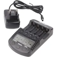 Xcell Schnellladegerät mit LCD-Display für 1,2V NiMH AA Mignon, AAA Micro Akku