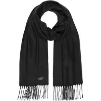 Fraas Schal Cashmink Scarf with Fringes Black