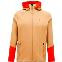Peak Performance Sweatjacke Rider Essentials Midlayer Zip Hood Herren Sierra Sand Solar Burst-XXL