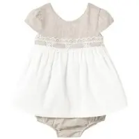 Mayoral Kleid für den Alltag 1857 Beige Regular Fit