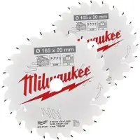 Milwaukee CSB Twin Pack 165 x 20 x 40T/40T - 2 pc