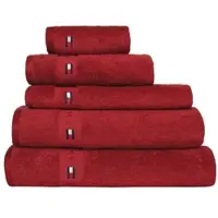 Tommy Hilfiger Handtücher Uni Gästetuch 40x60 cm | red - rot