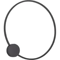 QAZQA Design Wandleuchte Schwarz 67cm inkl. LED 3-Stufen Dimmbar - Anello
