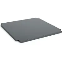 HAY Deckel Colour Crate Deckel Metal Large Square Charcoal