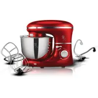 Berlinger Haus Küchenmaschine BH-9193 dunkelrot Metallic Turbo-Funktion