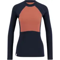 Ulvang Peak Map Crew, Funktionsshirt, Damen, dunkelblau/rosa
