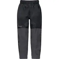 Vaude Kids Escape Pants VI, Regenhose, schwarz
