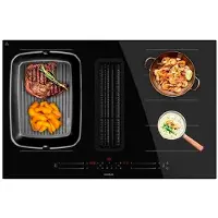 Cecotec Bolero Squad IH 4800 TotalFlex80, Schwarz, Integriert, 80 cm, Zonen-Induktionskochfeld, Glas, 4 Zone(n)