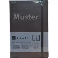 BSB-Obpacher Buchkalender "V-book" - 1 Woche / 2 Seiten, A5, braun