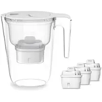 Philips Filterungskrug für 2,6 -l -Wasser mit Timer + 3 PCs. Filter AWP2933WHT - Weiß