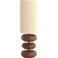 Light & Living - Tischleuchte Danialo - Braun - Ø22x67.5cm Tischlampe - Nachttischlampe, Wohnzimmer, Schlafzimmer