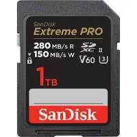 SanDisk Extreme Pro SDXC 1TB UHS-II C10 U3 V60