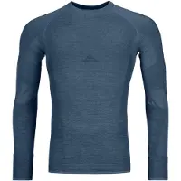 Ortovox - Funktionsunterwäsche aus Merinowolle - 230 Competition Long Sleeve M Petrol Blue für Herren aus Wolle - Größe L - Blau