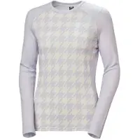 Helly Hansen Lifa Merino Midweight Graphic Crew, Damen, helllila