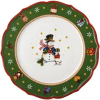 Hutschenreuther Happy Wintertime Green Teller flach 33 cm Happy Wintertime 02488-727472-10873