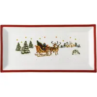 Hutschenreuther Platte 36 eckig Happy Winter r