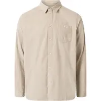KnowledgeCotton Apparel Hemd Knowledge Cotton Apparel Men Regular Fit Corduroy Shirt Light Feather Gray-L