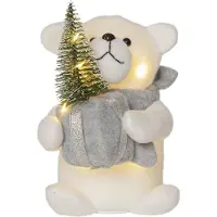 Star Micronics LED-Stoff-Figur "Joylight" in Weiß - (B)12 x (H)20 cm - onesize