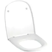 Geberit WC-Sitz VITELLE m De abnehmbar Scharniere verchromt weiss