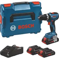 Bosch GSB 18V-65 Professional Akku Schlagbohrschrauber 18 V 65 Nm ( 06019N3308 ) Brushless + 3x ProCORE Akku 4,0 Ah + Ladegerät + L-Boxx