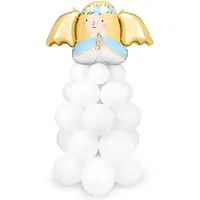 Party Deco Balloon bouquet Angel, 140x70 cm, white (1 pkt / 1 pc.)